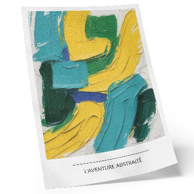 Grafică modernă pe pânză Culori energice, abstracție dinamică