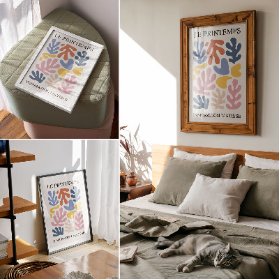 Poster rezistent pentru perete Abstracție colorată cu forme de plante