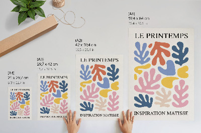 Poster rezistent pentru perete Abstracție colorată cu forme de plante