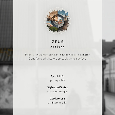 Poster rezistent pentru perete Stradă îngustă, case de locuit, turn, haină albastră