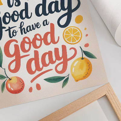 Poster rezistent pentru perete Litere colorate de citrice în stil modern