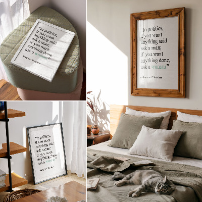 Poster rezistent pentru perete Citat minimalist care motivează inspirația simplității