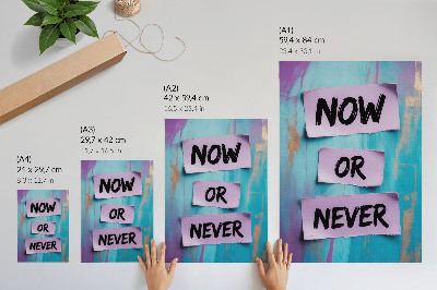 Poster în culori saturate Contraste dinamice, tipografie puternică, violet turcoaz