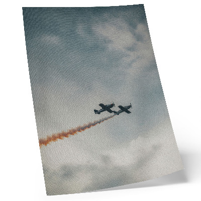 Poster rezistent pentru perete Tehnica minimalismului cu două avioane pe cer