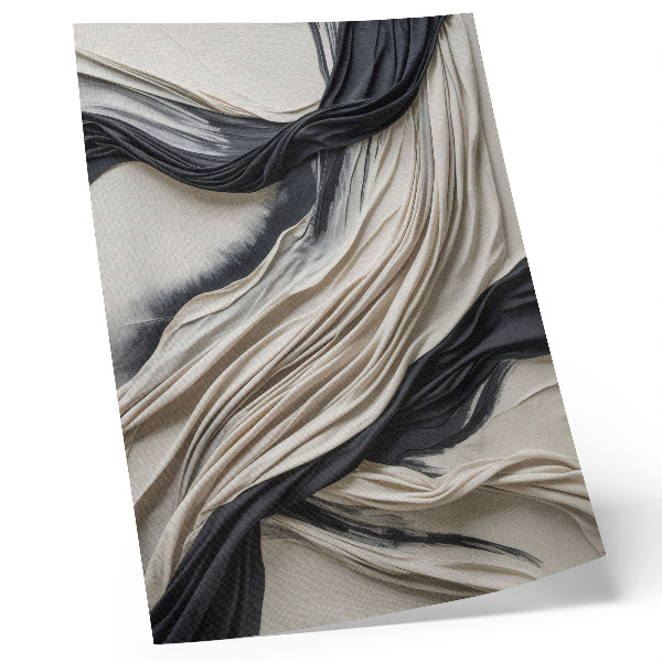 Grafică modernă pe pânză Materialul fluid unește eleganța modernă