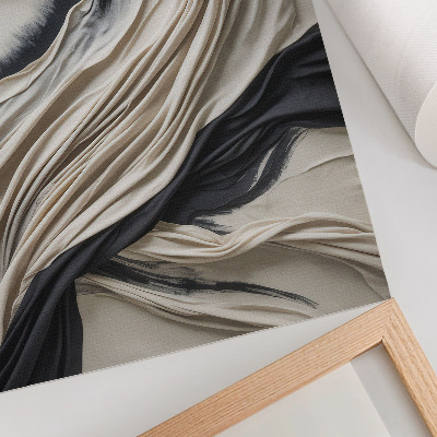 Grafică modernă pe pânză Materialul fluid unește eleganța modernă