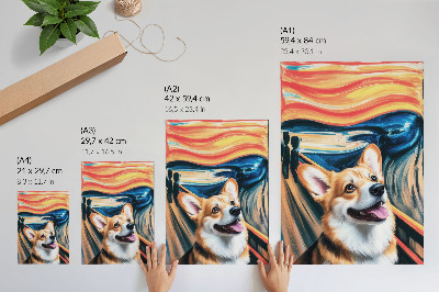 Poster în culori saturate Culori dinamice, contraste îndrăznețe, câine drăguț