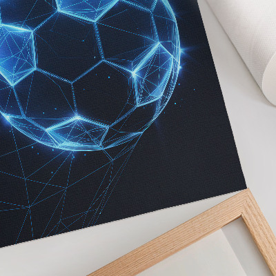 Poster în culori saturate Linii și lumini geometrice cu bilă digitală