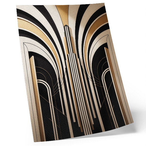 Poster rezistent pentru perete Arcade moderne, eleganță, Art Deco, contrast