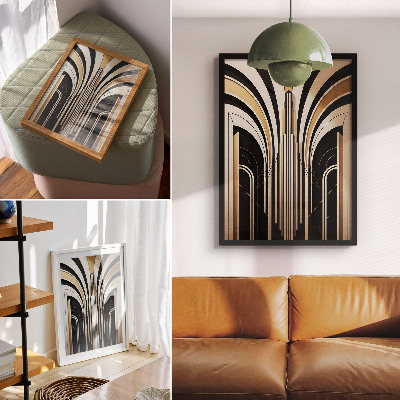 Poster rezistent pentru perete Arcade moderne, eleganță, Art Deco, contrast
