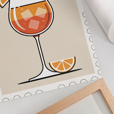 Poster rezistent pentru perete Băutură Aperol portocalie fundal
