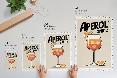 Poster rezistent pentru perete Băutură Aperol portocalie fundal