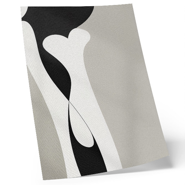 Poster rezistent pentru perete Linii alb-negre, contraste fine