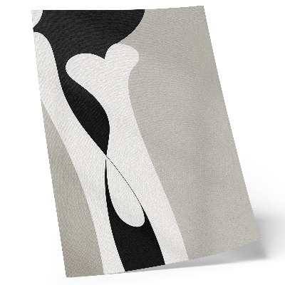 Poster rezistent pentru perete Linii alb-negre, contraste fine