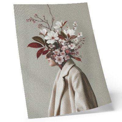 Poster rezistent pentru perete Buchet de flori cu inspirație artistică față