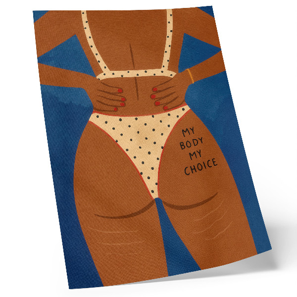 Poster rezistent pentru perete O imagine modernă a forței feminine
