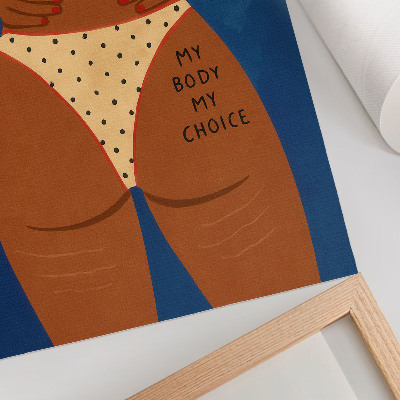 Poster rezistent pentru perete O imagine modernă a forței feminine
