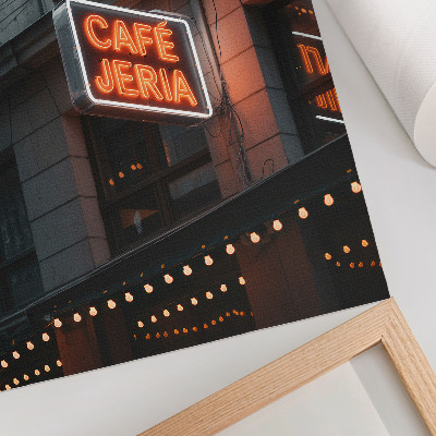 Poster rezistent pentru perete Semne urbane neon, fotografie atmosferică