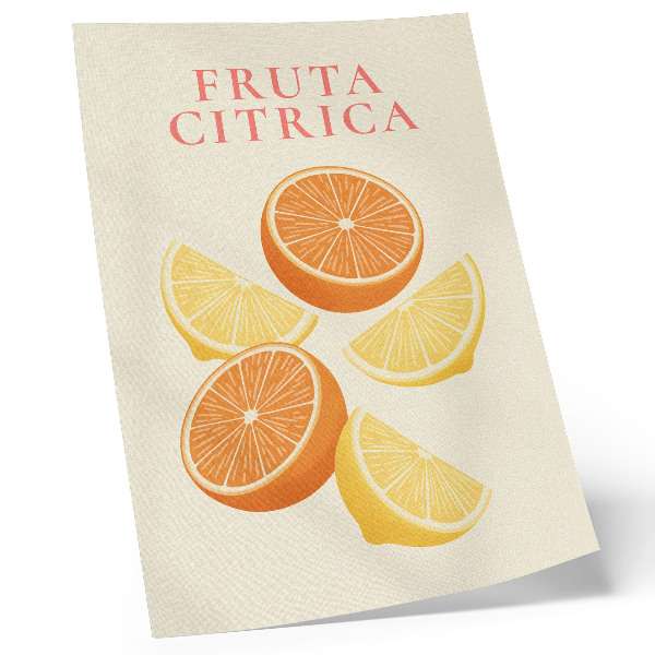 Poster în culori saturate Motiv citric în nuanțe calde