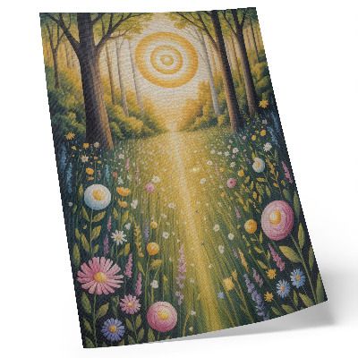 Poster rezistent pentru perete Flori de pădure, prospețimea soarelui