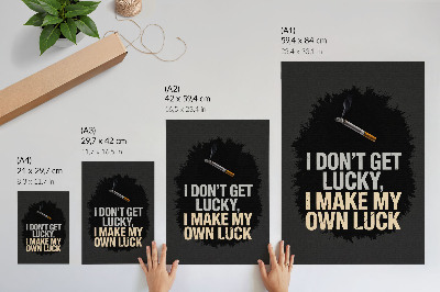 Poster în culori saturate Slogan motivațional: design minimalist