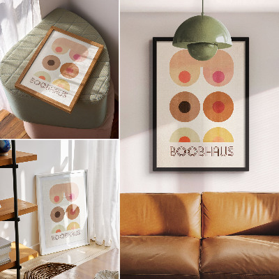 Grafică modernă pe pânză Grafică în stil Boobhaus Bauhaus
