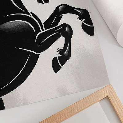 Poster în culori saturate Contrastul alb-negru, dinamism modern
