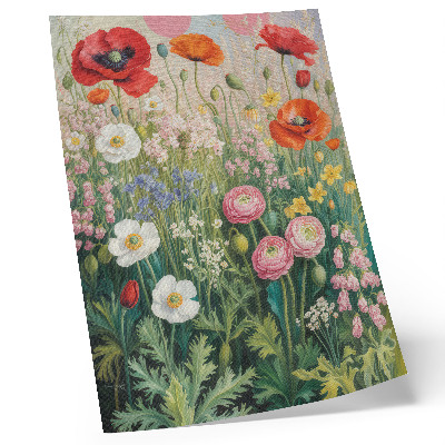 Poster rezistent pentru perete O explozie florală de culori plină de viață și energie