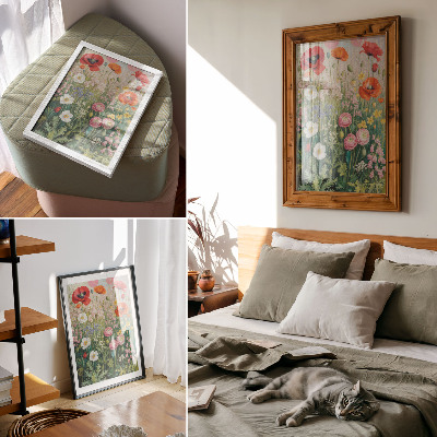 Poster rezistent pentru perete O explozie florală de culori plină de viață și energie