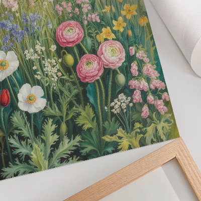 Poster rezistent pentru perete O explozie florală de culori plină de viață și energie