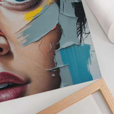 Poster în culori saturate Abstracție în mișcare, culori energice, texturi diverse