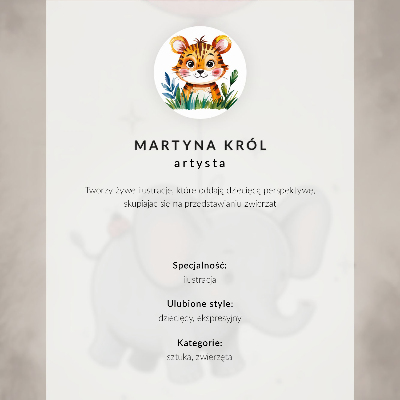 Poster rezistent pentru perete Tigru într-un stil grafic cu culori intense