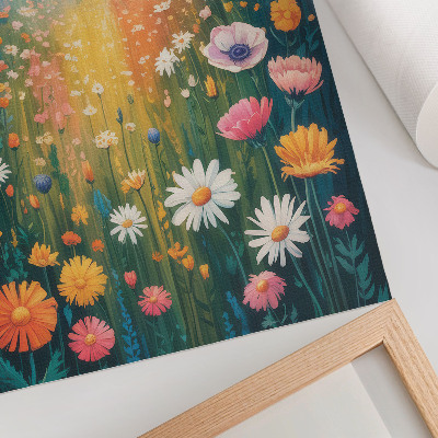 Poster rezistent pentru perete Flori colorate, stil modern, atmosferă veselă