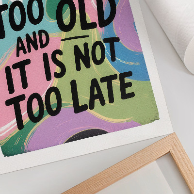 Poster rezistent pentru perete Culori dinamice. Text inspirațional. Atmosferă modernă.