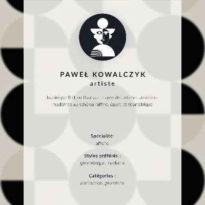 Poster rezistent pentru perete Forme geometrice armonie modernitate minimalism