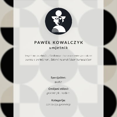 Poster rezistent pentru perete Forme geometrice armonie modernitate minimalism