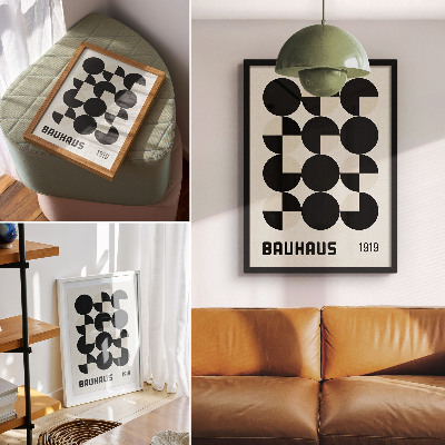 Poster rezistent pentru perete Forme geometrice armonie modernitate minimalism