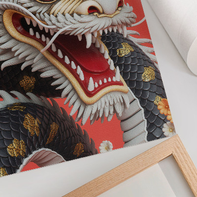 Poster rezistent pentru perete Dragon decorativ cu detalii complexe