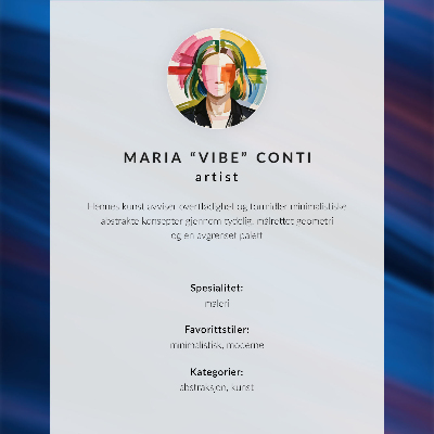 Poster rezistent pentru perete Benzi de culori dinamice în nuanțe de albastru