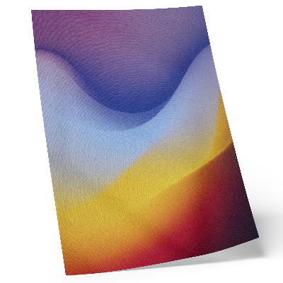 Poster în culori saturate Valuri de culoare, modernitate calmantă