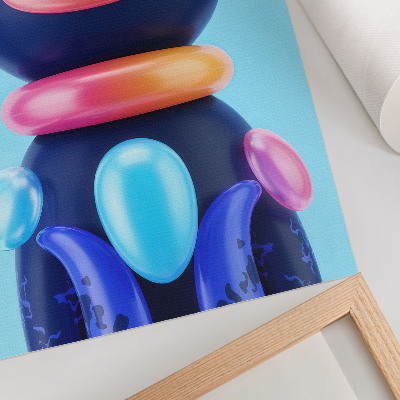 Poster rezistent pentru perete Creatură adorabilă, atmosferă futuristă, culori vii