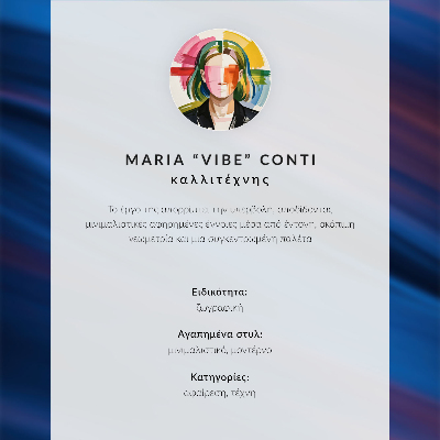 Poster rezistent pentru perete Dungi tonale colorate într-un stil modern