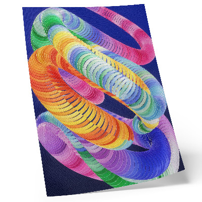 Poster în culori saturate Spirale abstracte colorate