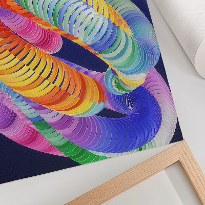 Poster în culori saturate Spirale abstracte colorate