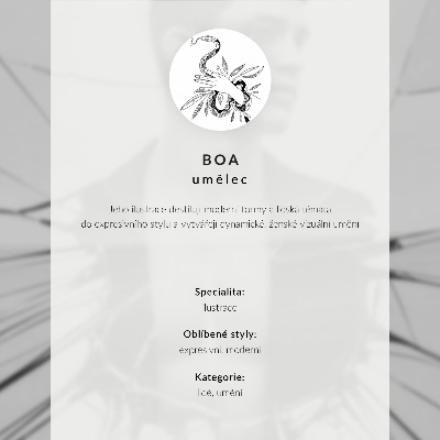 Poster rezistent pentru perete Culori vibrante, portret minimalist modern