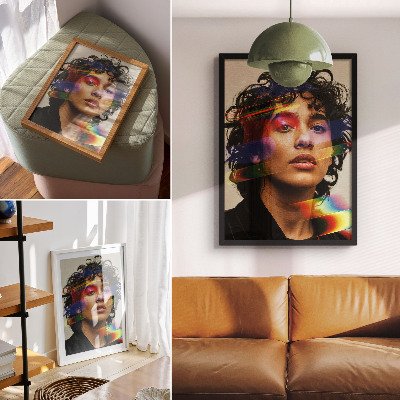 Poster în culori saturate Accente colorate, modernitate intensă, dinamică