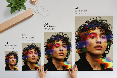 Poster în culori saturate Accente colorate, modernitate intensă, dinamică