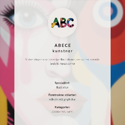 Poster rezistent pentru perete Paletă suculentă de forme abstracte portret dinamic