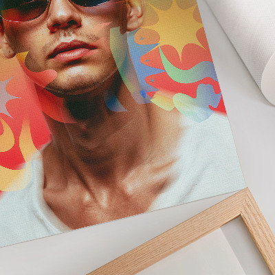 Poster rezistent pentru perete Paletă suculentă de forme abstracte portret dinamic