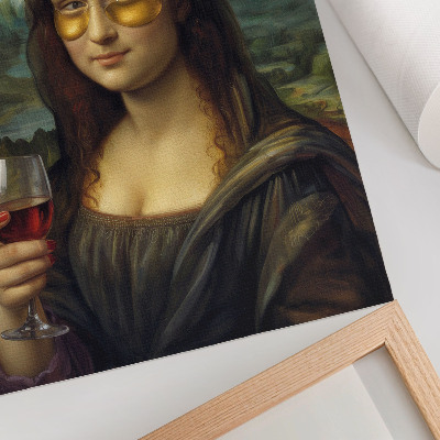 Poster rezistent pentru perete Pahare galbene cu vin roșu, portret renascentist